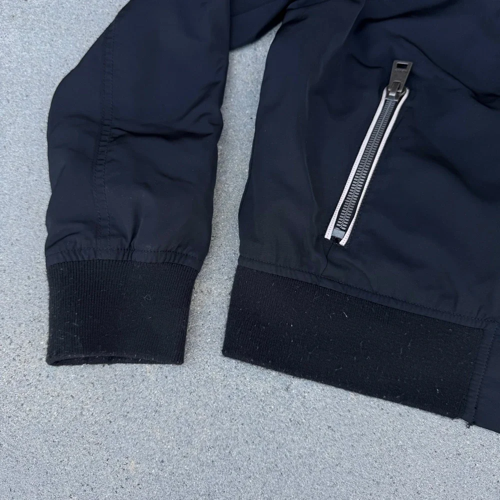 Levi's Men Bomber Jacket Black Full Zip Flight Jacket‎ Utility Pockets Medium